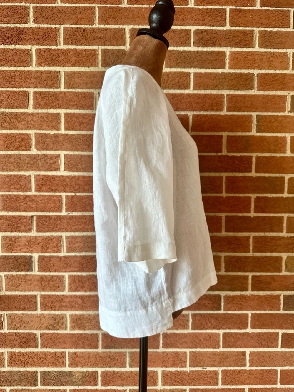 Malvin Germany Linen Tunic Top White, Size M - Picture 6 of 8